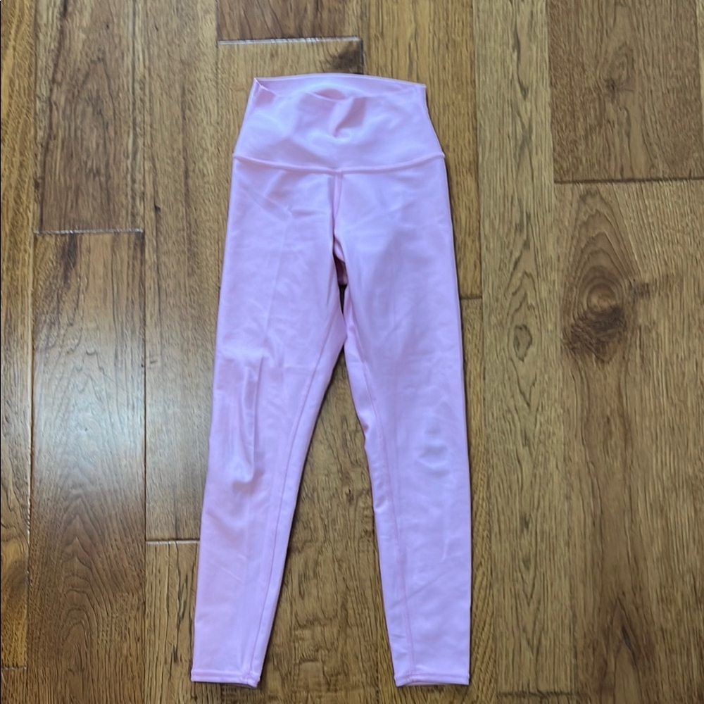Alo Pink High-Waisted Leggings XXS